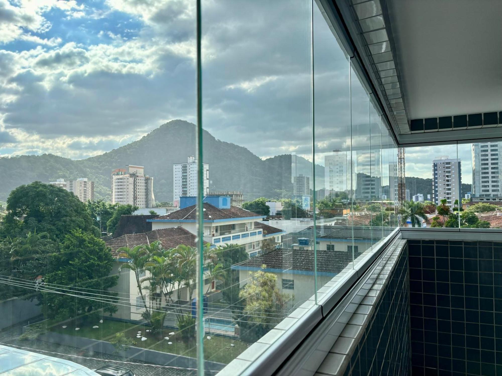 Novo Apto Canto Do Forte, Rua Praia Vista Montanha, Com Wi Fi, Homebeach10, 01 Vaga De Garagem, Melhores Restaurantes Ao Lado Прая-Гранди Экстерьер фото