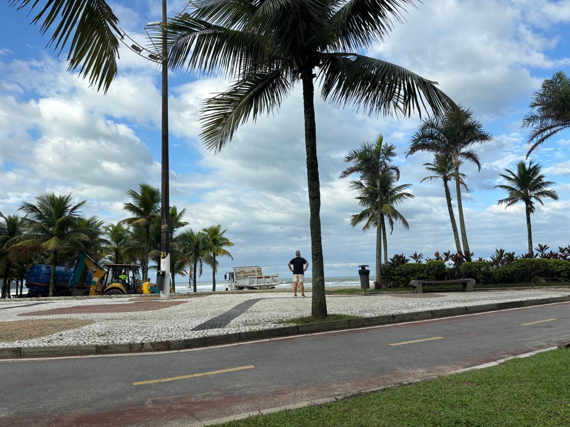 Novo Apto Canto Do Forte, Rua Praia Vista Montanha, Com Wi Fi, Homebeach10, 01 Vaga De Garagem, Melhores Restaurantes Ao Lado Прая-Гранди Экстерьер фото