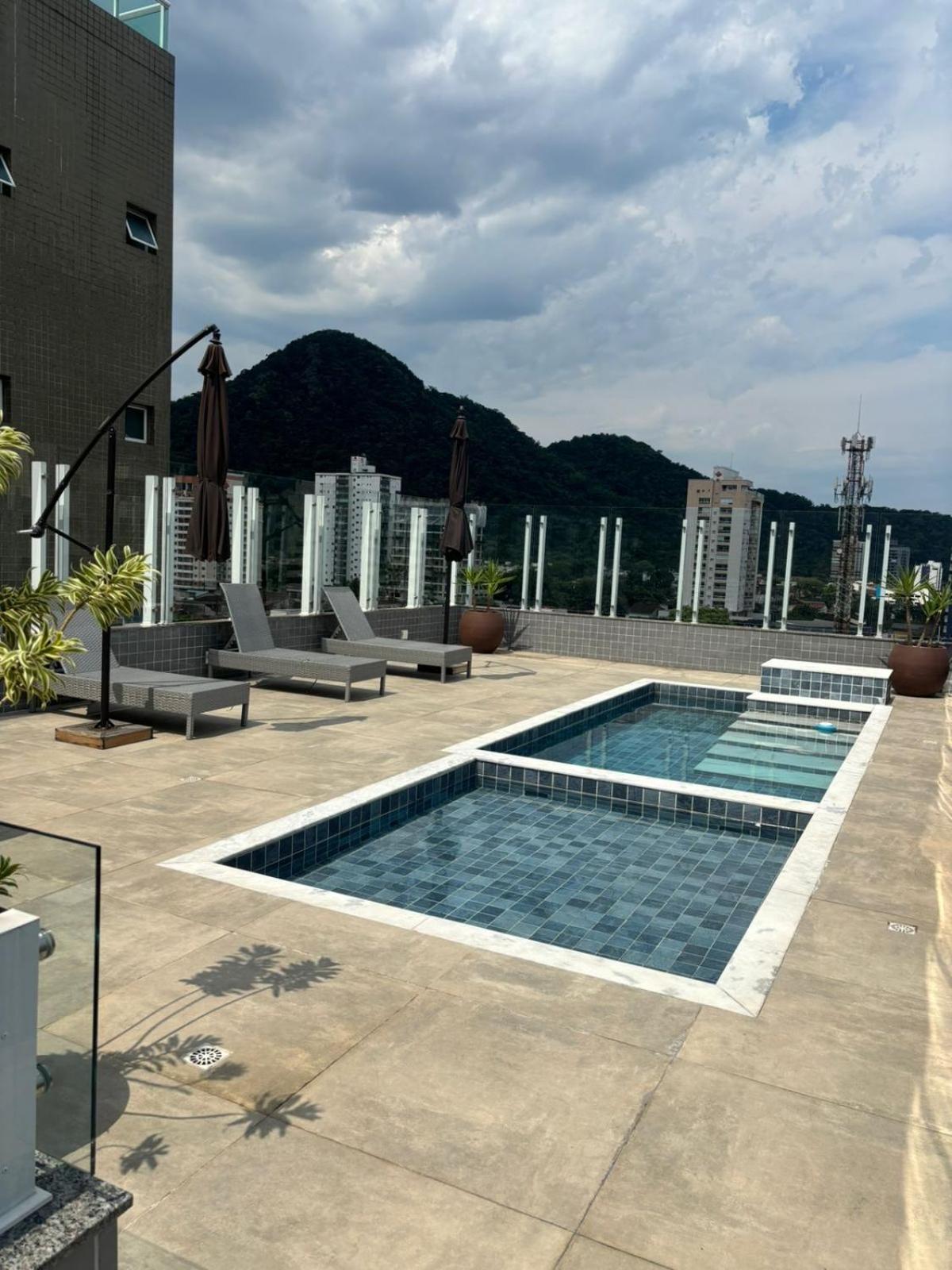 Novo Apto Canto Do Forte, Rua Praia Vista Montanha, Com Wi Fi, Homebeach10, 01 Vaga De Garagem, Melhores Restaurantes Ao Lado Прая-Гранди Экстерьер фото