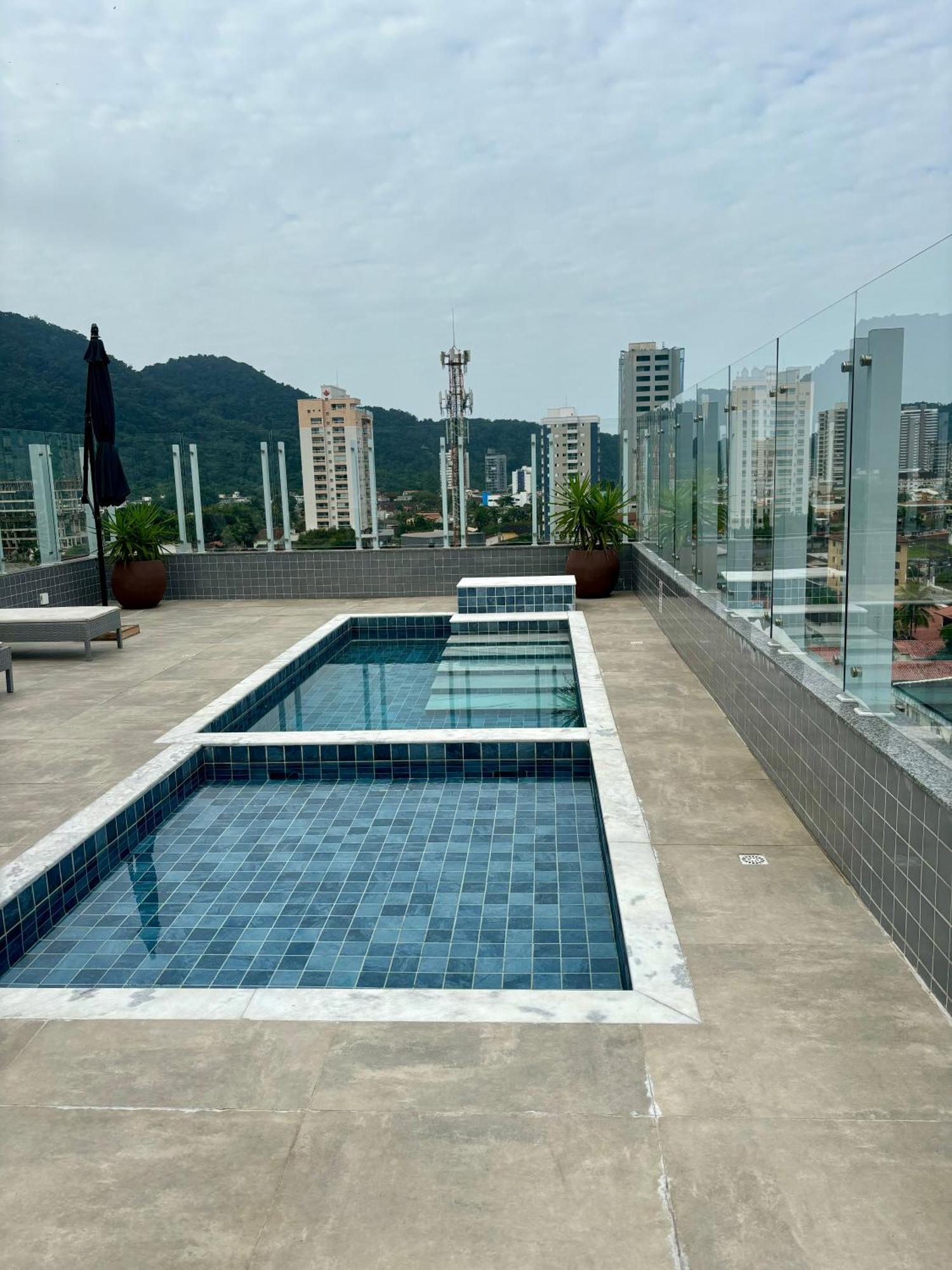Novo Apto Canto Do Forte, Rua Praia Vista Montanha, Com Wi Fi, Homebeach10, 01 Vaga De Garagem, Melhores Restaurantes Ao Lado Прая-Гранди Экстерьер фото